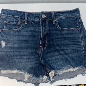Dark blue American eagle jean shorts